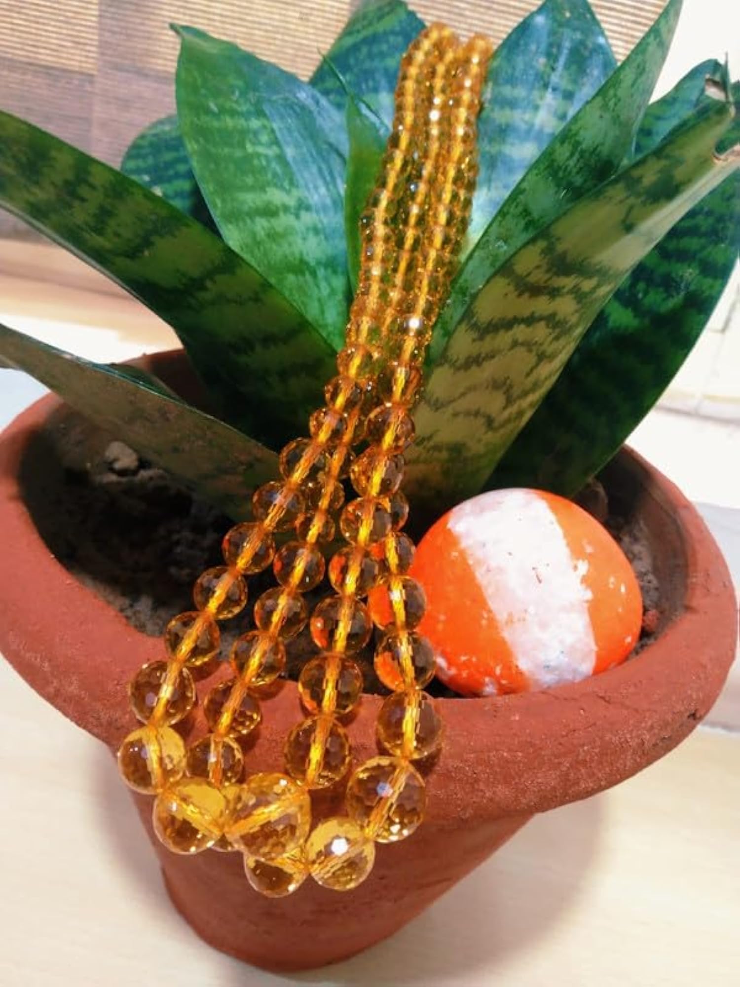 November Birthstone Citrine Necklace, Certified Original