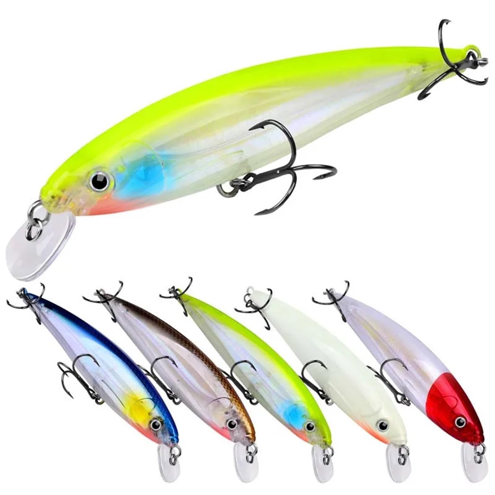 16 cm 40 g Angelköder schwimmende Minnow-Drillinge biomimetischer Kunststoff for Angeln künstlicher Langstrecken-Fake-Köder