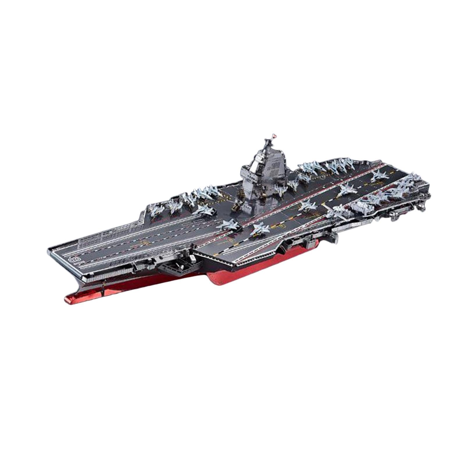 PUXZYAX Maquette de Porte-Avions à Assembler soi-même : Un Cadeau inspirant pour Les garçons, Une décoration créative à Exposer Une assemblée. Puzzle de Navire l'échelle
