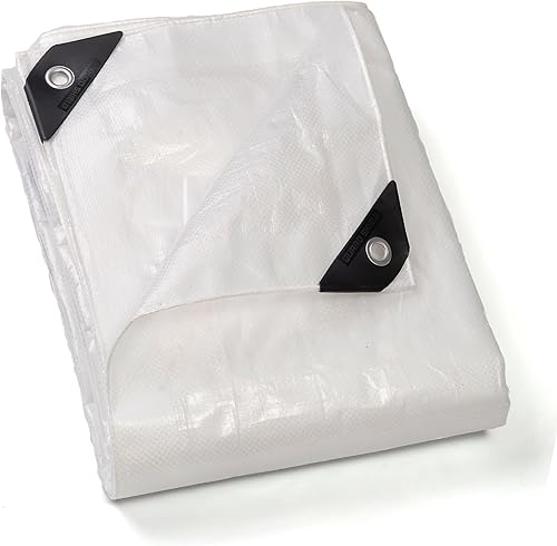 Miniatura 14 de GUARD SHIELD Lona blanca transparente resistente al agua, invernadero de exteriores, poliéster resistente a los rayos ultravioleta, tejido de 3 x 3