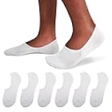 No Show Socks Men 6/8 Pack Invisible Low Cut Non Slip Short Socks Size 5-11/10-13