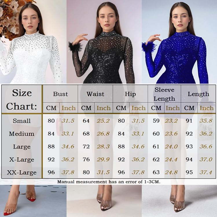 Image of Jigfar Women's Sexy Rhinestone Sheer Mesh See Through Bodycon Dress Birthday Party Club Night Outfits