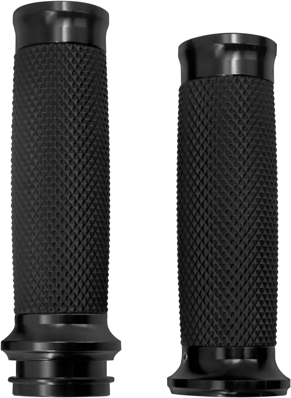 Motorcycle Handlebar Grips 1 inch 25mm Rubber Lining Cable Throttle Hand Grips Universal Fit for Harley Touring Dyna Softail Sportster XL 883 1200