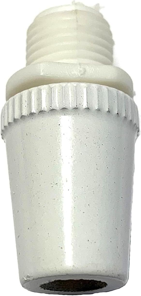 B&P Lamp® Brass Bodied Cord Grip Bushing for Twisted Pair and SVT-2 Cord, White