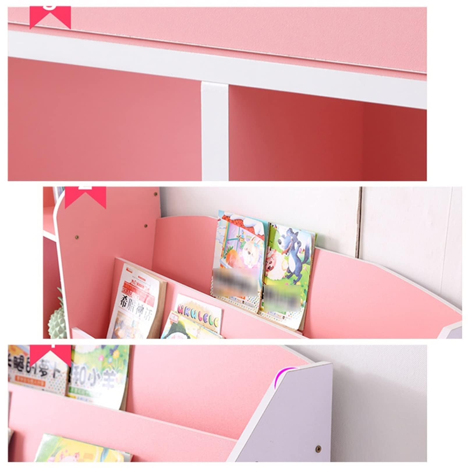Multifunzione Scaffale per libri per bambini Scaffale per libri illustrati dal pavimento al soffitto Scaffali per libri semplici per la casa multistrato Armadietto per scuola elementare Libreria