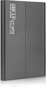 Disque Dur Externe 2To 2.5 Pouces USB 3.1 Portable - Étanchéité Et Anti-Choc Pour PC, Mac, TV, MacBook - Noir