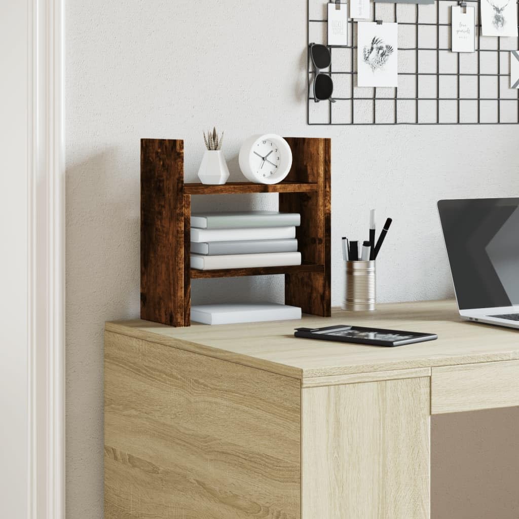 Schreibtisch-Organizer Räuchereiche 34,5x15,5x35,5 cm Holzwerkstoff