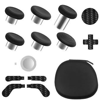 Elite Series 2 Controller Accessories Kit - 13 in 1 Thumbsticks, D-Pads, Paddles for Xbox Elite Series 2 Core Carbon Black