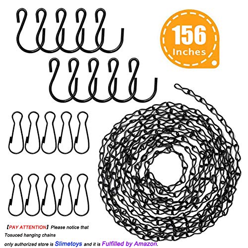 Tosuced Hanging Chains 156 Inches for Bird Feeders, Billboards, Chalkboards, Planters and Decorative