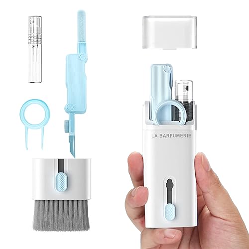 Electronics Cleaner Kit. Keyboard Brush, Airpod Cleaning Tool, Phone Screen Cleaner. for Computers, MacBooks, Laptops, Airpods Pro, Headphones. - blue