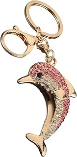 イルカのキーホルダー 金属製 動物 キーリング | イルカ バックパック チャーム 財布・スクールバッグ・ハンドバッグ・装飾・家庭・旅行用