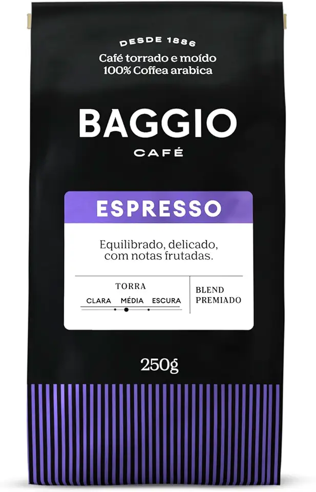 Baggio Café Café Torrado e Moído Espresso 250g