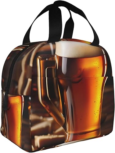Miniatura 7 de Lonchera de trabajo, bolsa de almuerzo de viaje de cerveza para mujeres y hombres, contenedor de almuerzo aislado reutilizable de gran capacidad