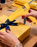 Gun à colle chaude pleine taille avec 10 Sticks, pistolet à colle de poids lourd avec 80W Super puissance, anti-calcaire Buse et simple squeeze Trigger, parfait pour l'artisanat, DIY et des réparations - jaune