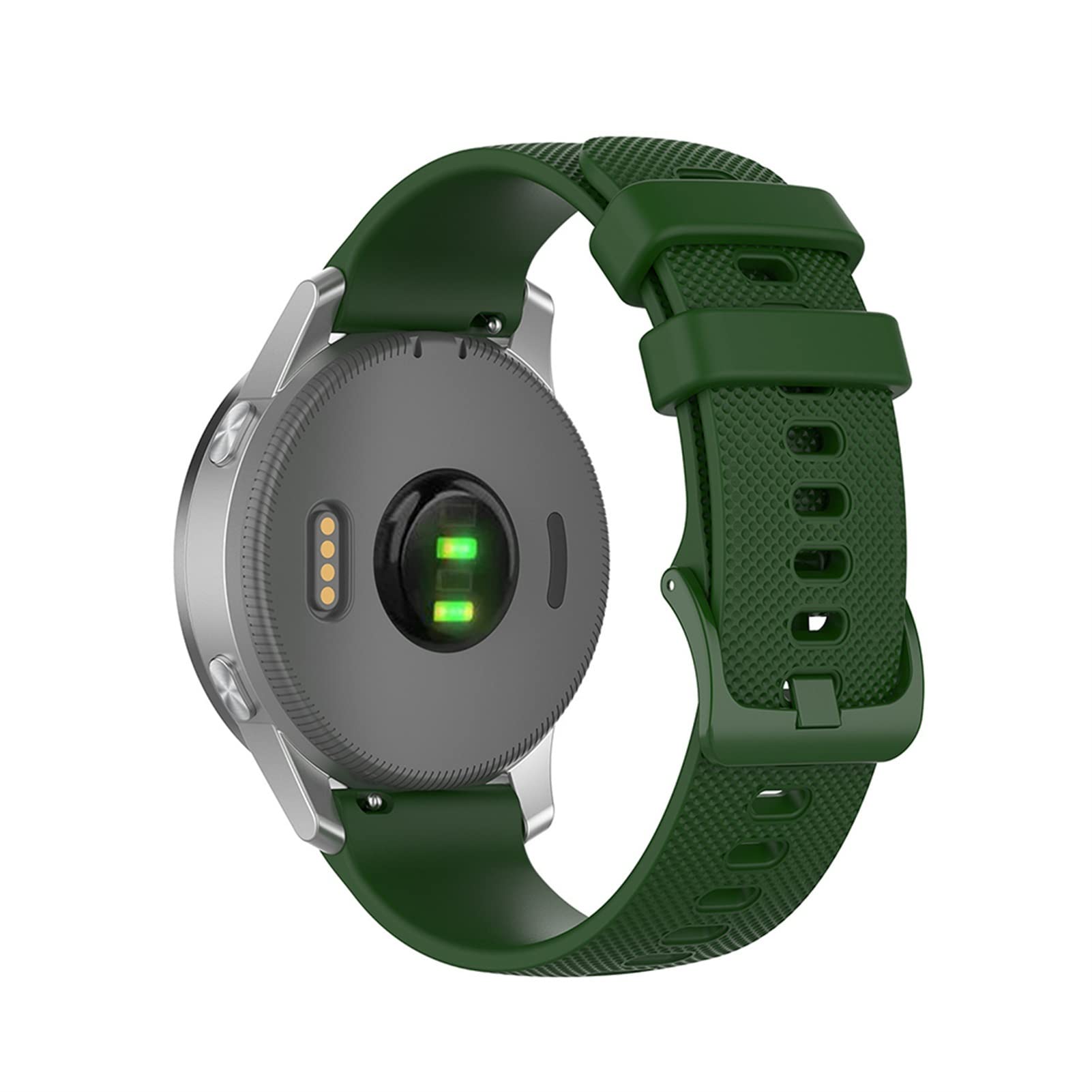 Bracelet 20mm silicone EZZON finition Agate pour Garmin Venu - 8