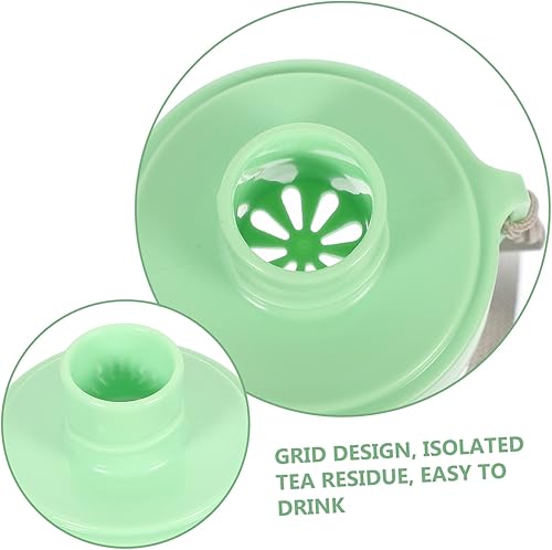 Miniatura 4 de BESPORTBLE 2 unids al aire libre portátil taza tiempo botellas de agua botella de agua botella de agua con correa 32oz paja agua al aire libre