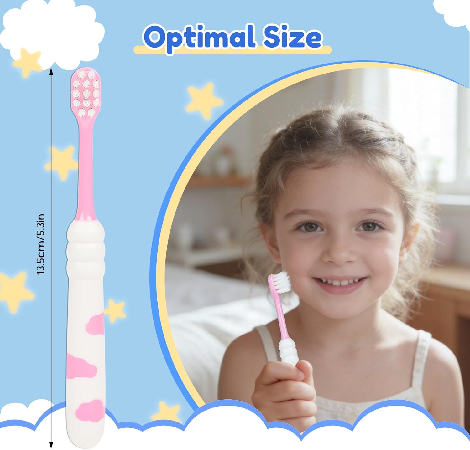 Disposable Kids Toothbrushes Individually Wrapped Kids Tooth Brush 4 Colors Soft Children Toothbrush Helps Prevent Tooth Decay & Gum Diseas for Family Travel Picnics Boys Girls (200)