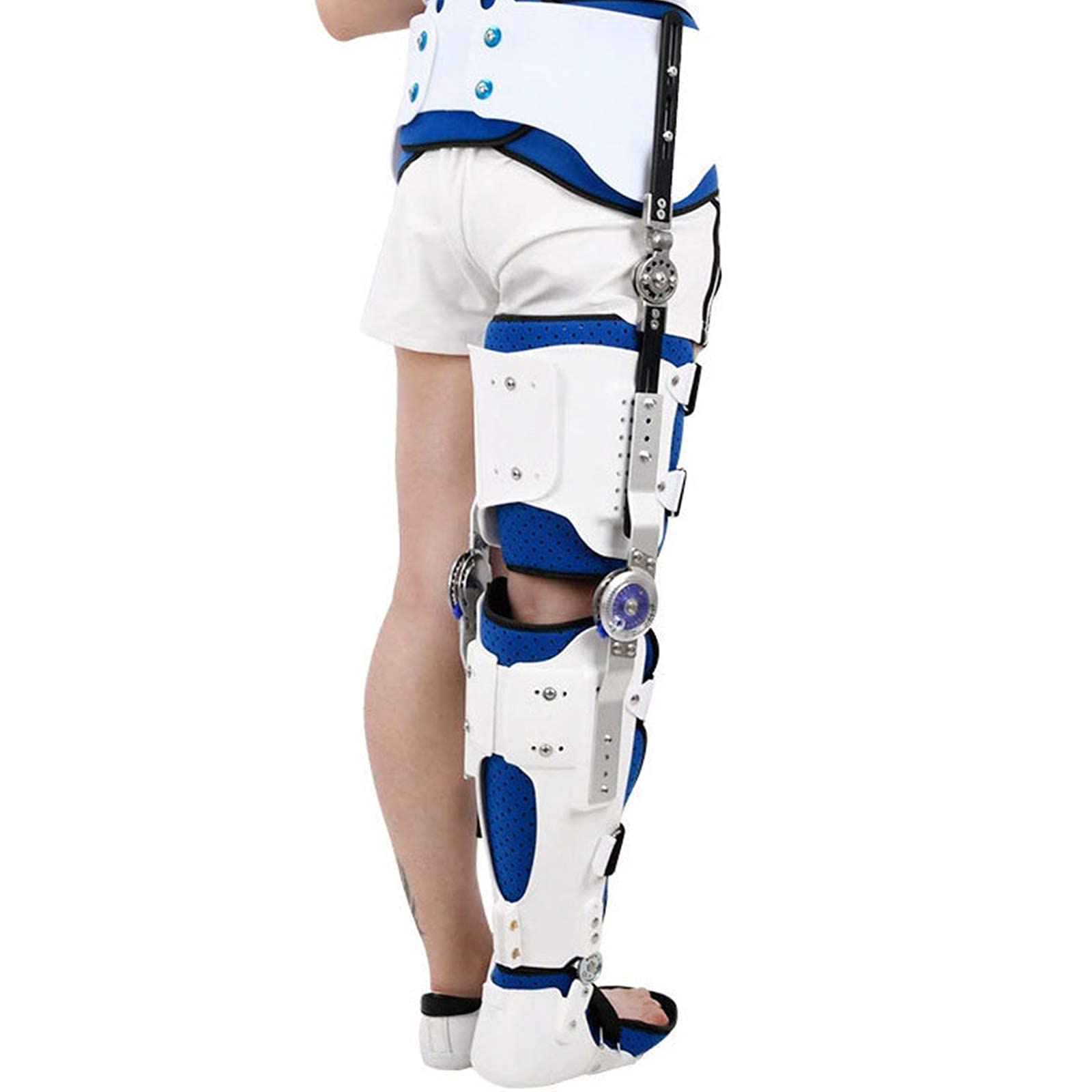 Postoperatorio con bisagras para cadera, tobillo, pie, rodillera, postoperatorio, abducción de cadera, rodillera con bisagras, soporte para cadera, ortesis ajustable para muslo, rodilla, tobillo y p