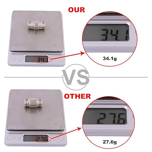 Miniatura 3 de XRDS -RF UHF PL-259 a SO239 - Conector adaptador hembra (2 unidades NO para televisores)
