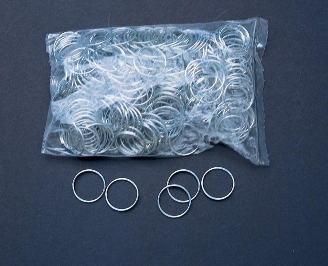 1 1/8" Metal Key Ring, 1 1/8", Bags of 250