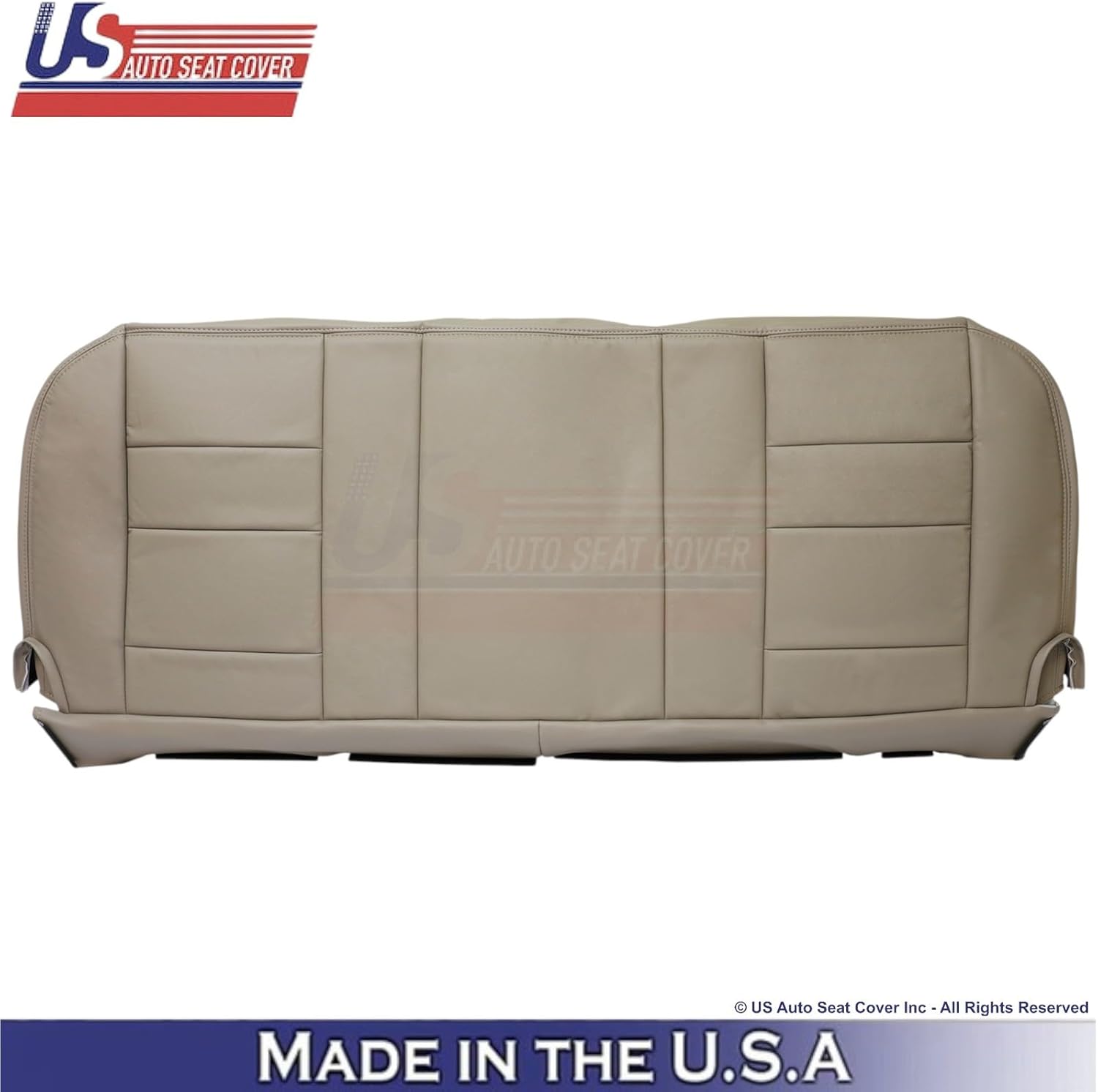 2003-2004 fits Ford F250 F350 Lariat Leatherette Rear Bench OEM Seat Covers Tan