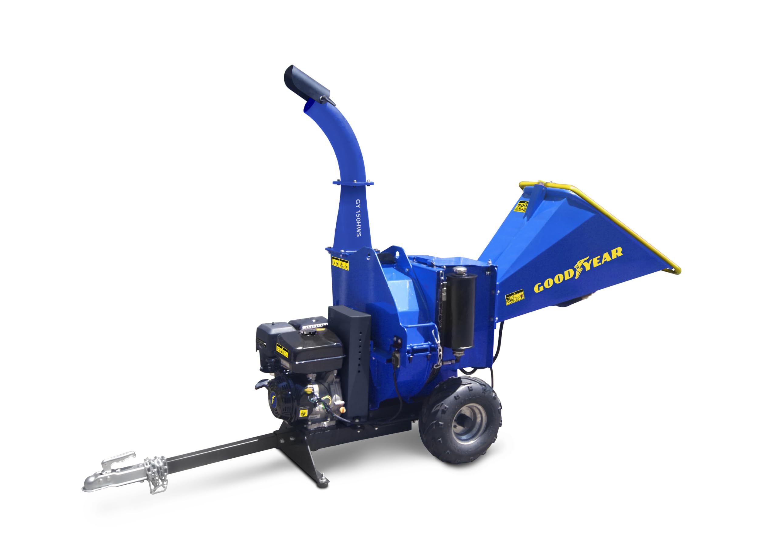 Goodyear - Biotrituradora a Gasolina 15 CV – Trituradora de Ramas de Jardin 120mm