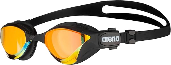 arena Cobra Ultra Swipe Mirror Unisex Race Schwimmbrille für Erwachsene, Taucherbrille mit Gebogenen Spiegelgläsern, Anti-Beschlag, UV-Schutz, 5 Austauschbare Nasenstege