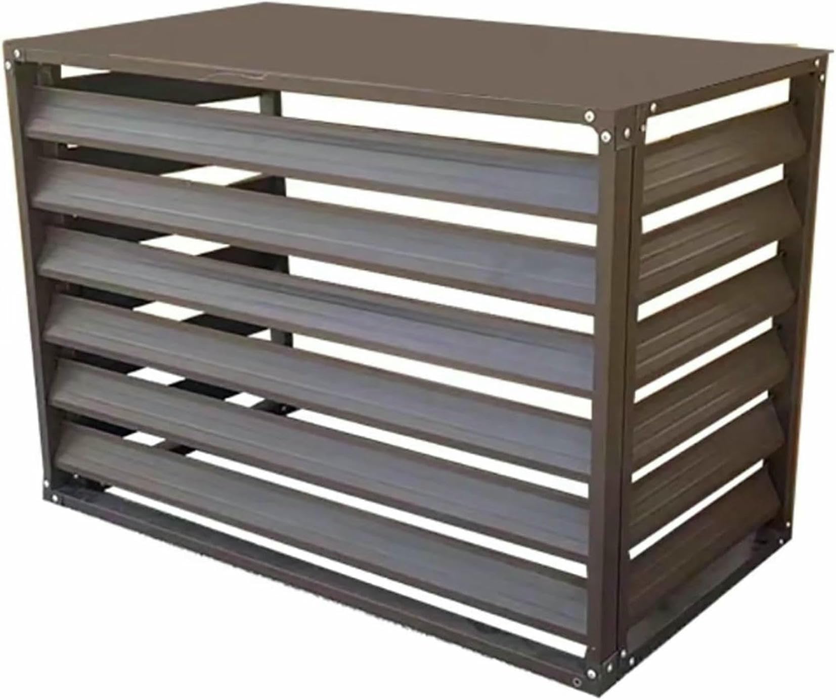 Cubre aire acondicionado de aluminio y valla exterior para jardín