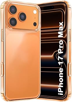 CONSTRAIN - Apple Transparent Case Camera Upgraded Shockproof Cover compatible with iPhone 17 Pro Max