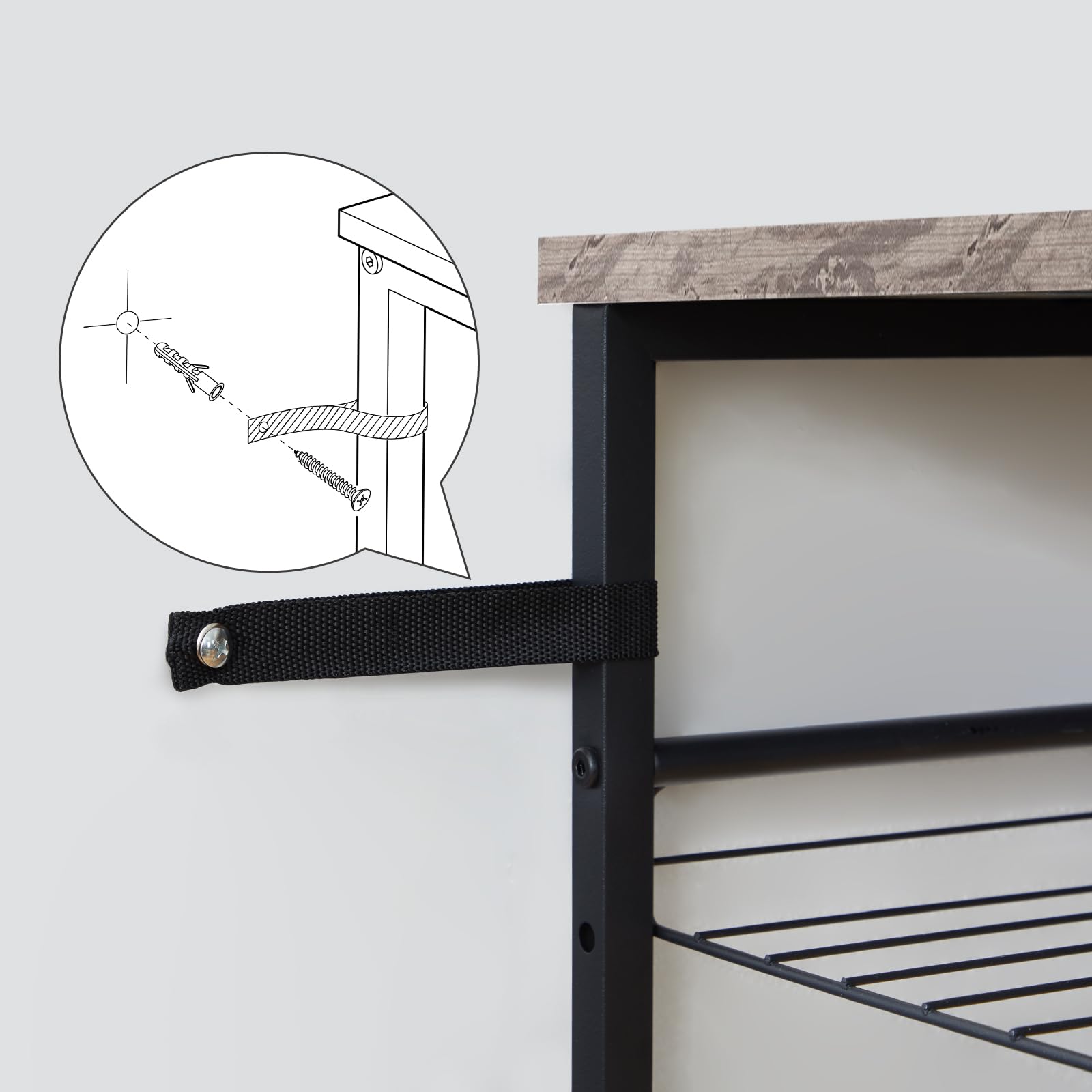 HOOBRO Grande Étagère à Chaussures, Porte-Chaussures à 12 Niveaux, Meubles à Chaussures, Gain de Place, Cadre en Métal, pour Entrée, Armoire, Salon, Couloir, Noir et Gris EBG51XJ01