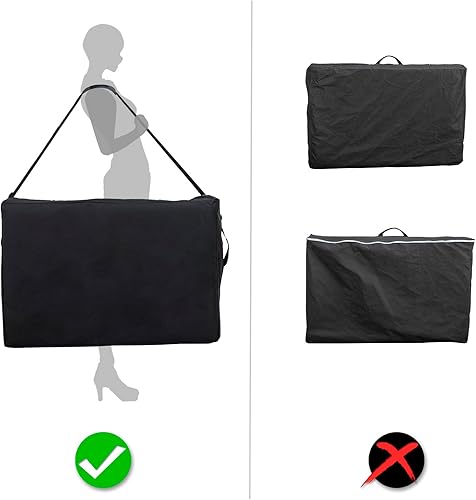 Miniatura 4 de Artechworks Mesa de masaje, cama de masaje, 2 camas plegables y portátiles para extensiones de pestañas, mesa de tatuaje de belleza, ajustable,