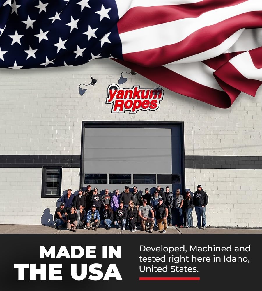 Yankum Snatch Block Ring - Heavy Duty Pulley for Winch & Recovery Gear, Off-Road Towing Accessories, ATV/UTV Recovery Snatch Block, Synthetic Rope Pulley, Made in USA