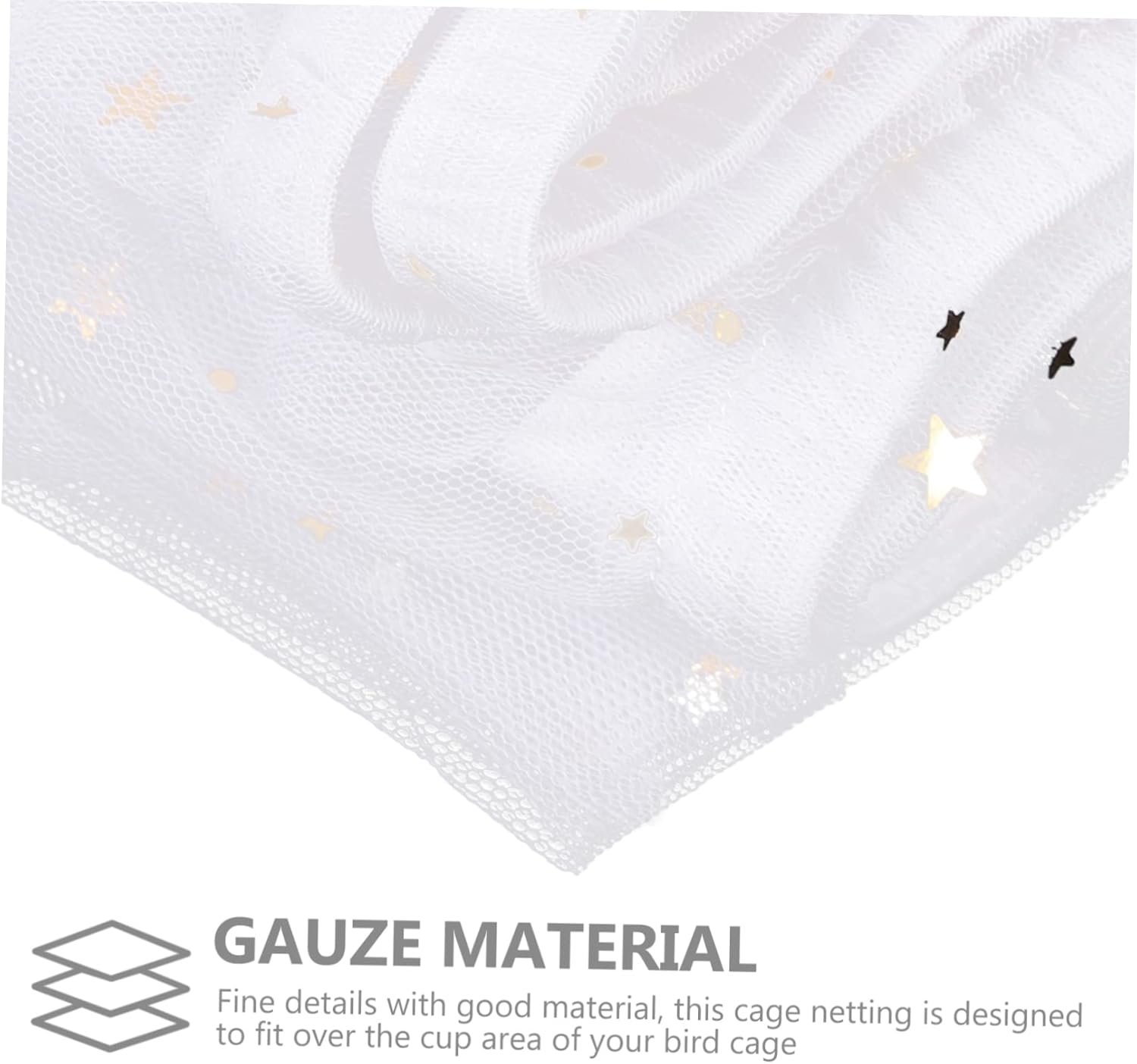 BESPORTBLE 5pcs Birdcage Netting Protector Cover Elastic Ventilated and Fit for Bird Cages Clean Prevents Food Splashing Easy to Clean