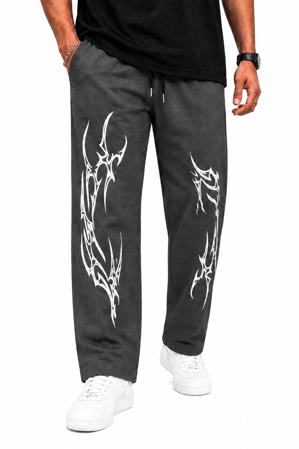 Men's Fashionable Printed Track Pants for Exercise, Gym & Casual Wear-picture-44