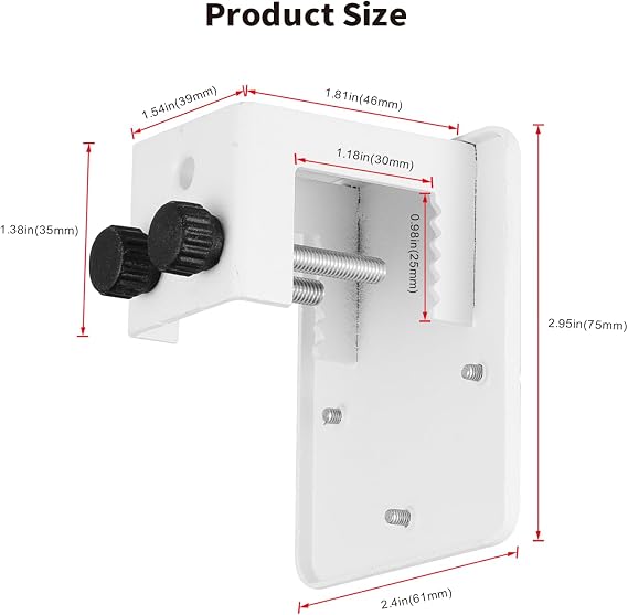 Tonton Gutter Mount Bracket Compatible with Eufy Security SoloCam S340, SoloCam E30, and Eufy 4G LTE Cam S330, Adjustable Weatherproof Camera Mount for Solar Security Camera, Stainless Steel Bracket