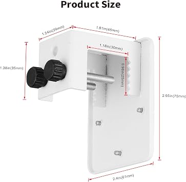 Tonton Gutter Mount Bracket Compatible with Eufy Security SoloCam S340, SoloCam E30, and Eufy 4G LTE Cam S330, Adjustable Weatherproof Camera Mount for Solar Security Camera, Stainless Steel Bracket