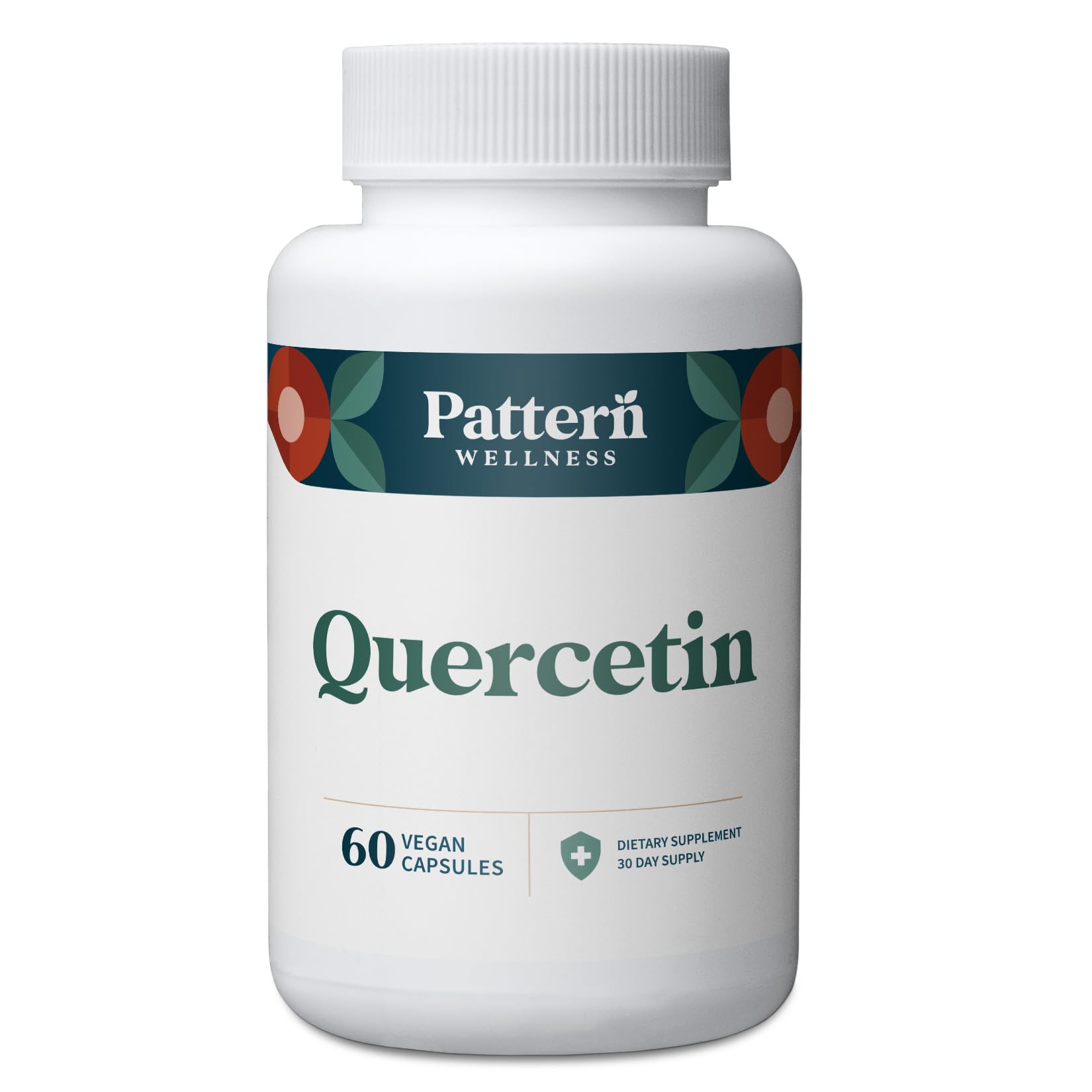 Pattern Wellness Quercetin Supplement with Bromelain - Immune Function & Cellular Health Support - Antioxidant & Whole Body Wellness - 60 Vegan Capsules