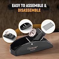 Vista 4 de Hoteche Avión de madera mini - Cepillo de alisado ajustable de banco manual para carpintería y recorte - Avión de unión de 3.5 pulgadas con hoja