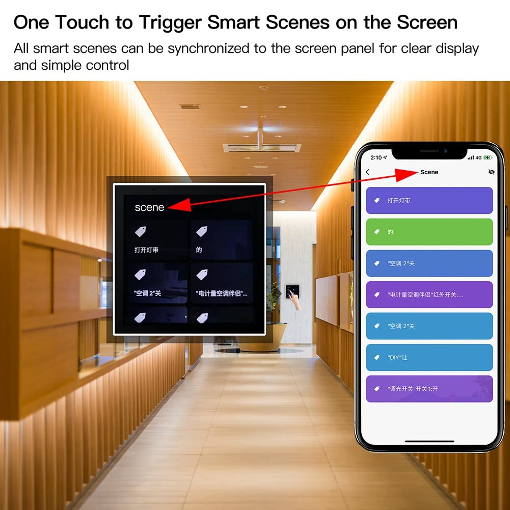Tuya Pannello di controllo Smart Home Pannello di controllo multifunzione Pannello di controllo Touch Screen per scene intelligenti Smart