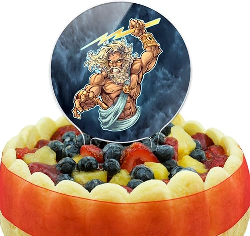 Miniatura 5 de Zeus de acrílico de la mitología griega de Dios del rayo decoración de fiesta para boda, aniversario, cumpleaños, graduación