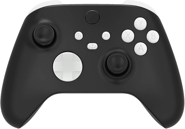 eXtremeRate White Replacement Buttons for Xbox Series S & Xbox Series X Controller, LB RB LT RT Bumpers Triggers D-pad ABXY Start Back Sync Share Keys for Xbox Series X/S Controller