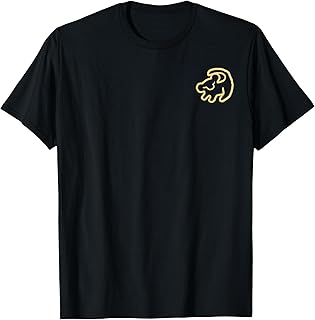 The Lion King Simba Drawing Chest Pocket T-Shirt