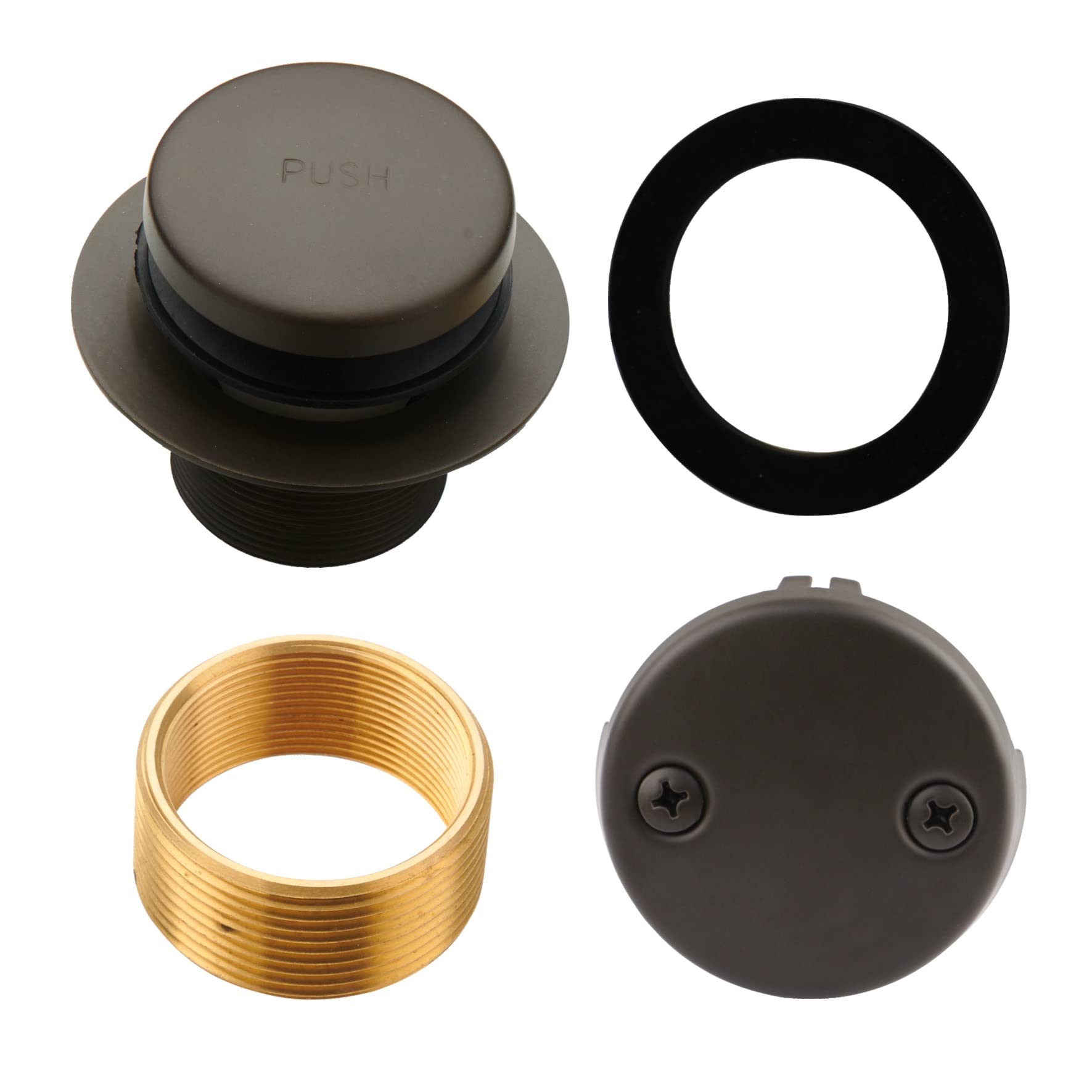 Buy Bronze Tub Drain TipToe Tub Trim Set Conversion Kit Assembly, Hidrop Bathtub Drain