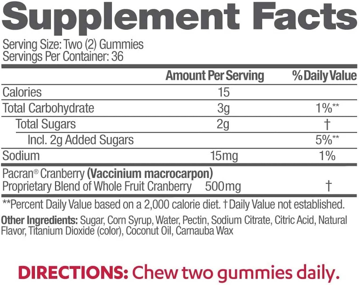 AZO Cranberry Urinary Tract Health Gummies Dietary Supplement, 2 Gummies = 1 Glass of Cranberry Juice, Helps Cleanse & Protect, Natural Mixed Berry Flavor, 72 Gummies : Everything Else