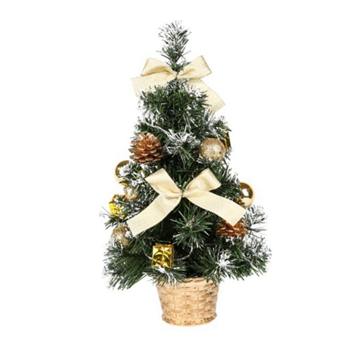 Mini árbol de Navidad portátil de 40 cm para dar calidez a tu hogar