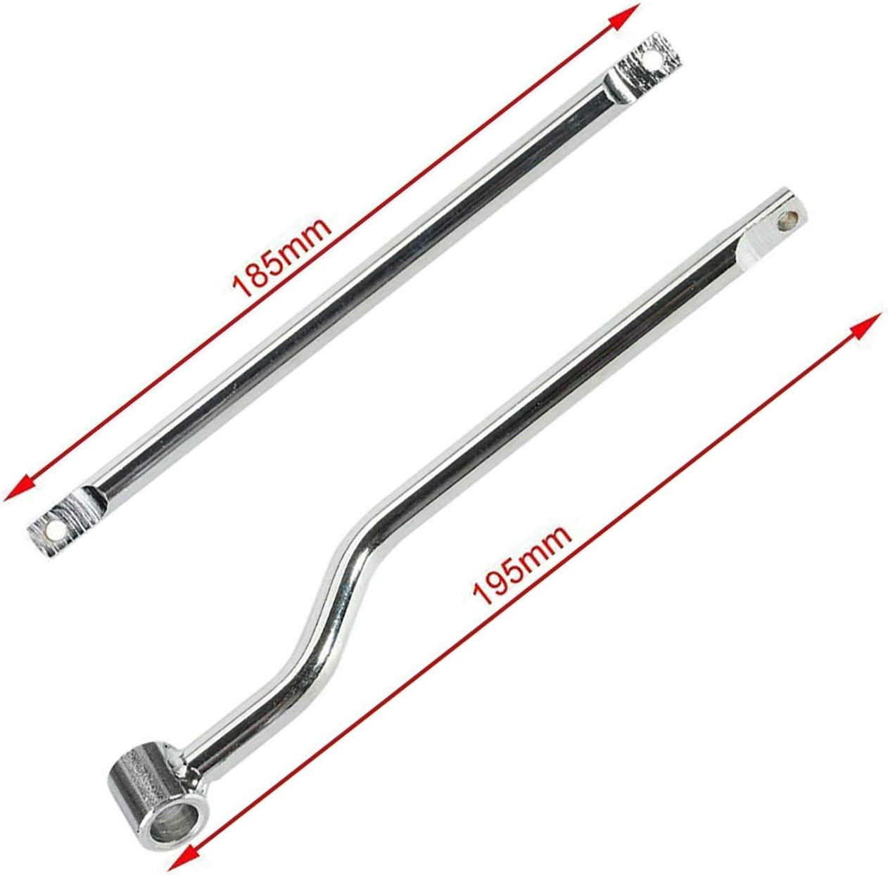 Yibid Heavy Steel Universal Motorcycles Saddle Bag Support Bracket Bars Mount Holder Replacement for/ Compatibility with Honda Suzuki Yamaha Kawasaki Boulevard C50 M50 Intruder Volusia VL800 (Chrome)