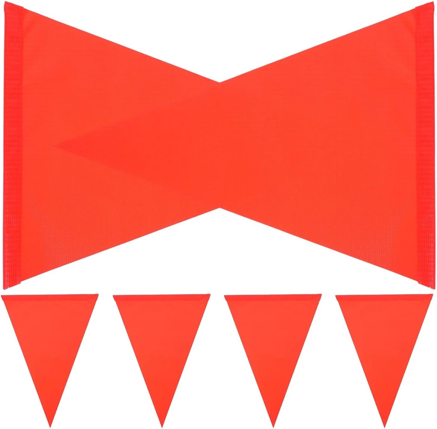 Durable 20/50 Pcs Reflective Flag Warning Pennant Bike for The Sign Cycling Pvc Triangle Safety(50PCS)