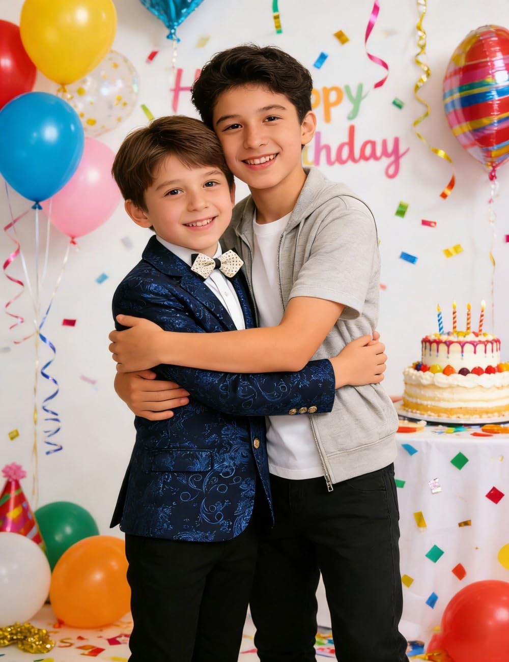 Boys Floral Velvet Blazer Jacket for Kid Tuxedo Jackets