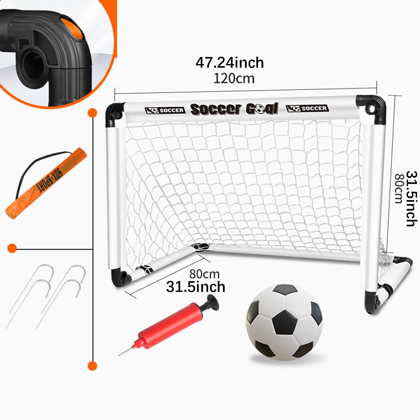 Porta Da Calcio per Bambini con Pompa Ad E Pallone per Interni