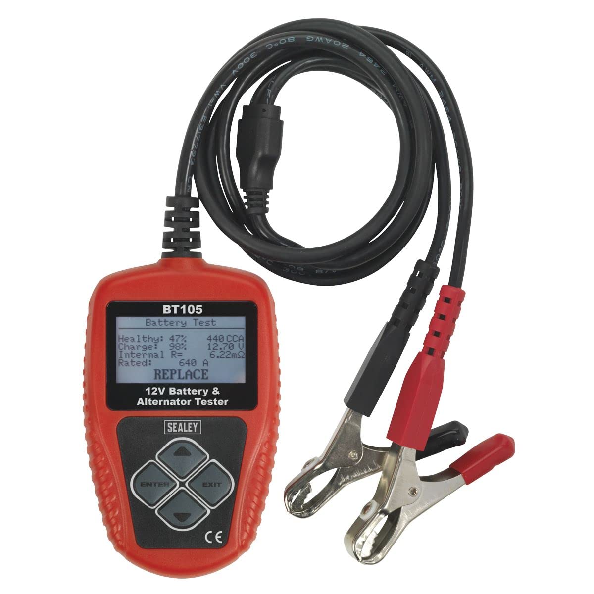 Sealey BT105 cyfrowy tester baterii i alternatora 12 V